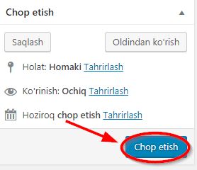 sayt sahifasini chop etish